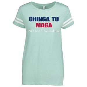 Chinga Tu Maga No Mas Naranja Funny Apparel Enza Ladies Jersey Football T-Shirt