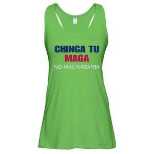 Chinga Tu Maga No Mas Naranja Funny Apparel Ladies Essential Flowy Tank