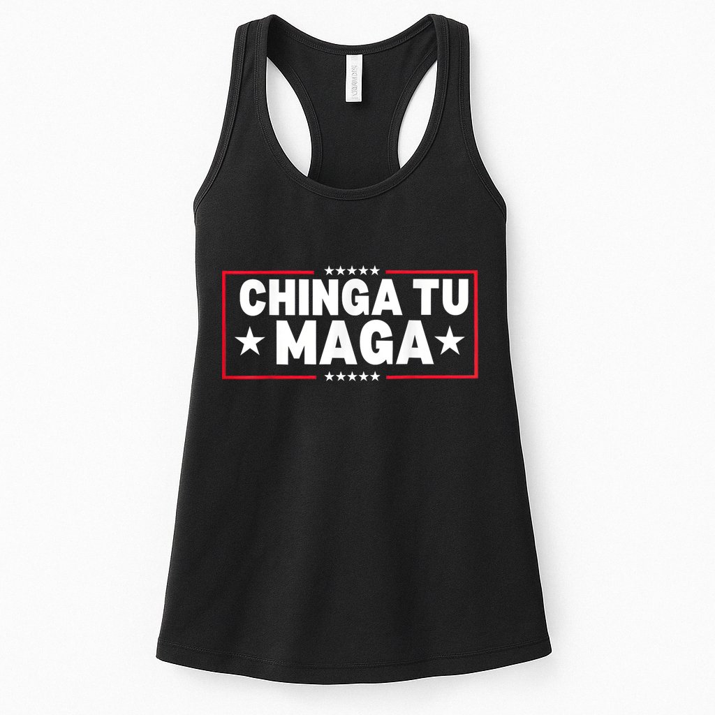 Chinga Tu Maga Election Antitrump Latino Democrat Kamala Womens Tank Top