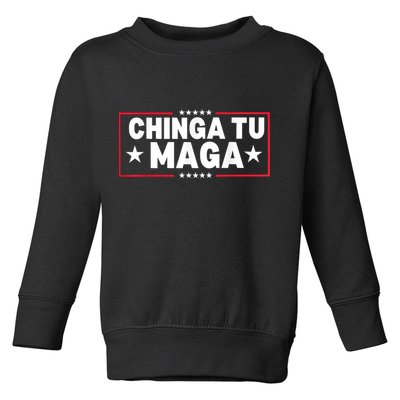 Chinga Tu Maga Election Antitrump Latino Democrat Kamala Toddler Sweatshirt