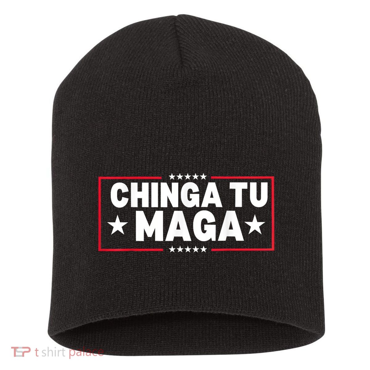 Chinga Tu Maga Election Antitrump Latino Democrat Kamala Short Acrylic Beanie