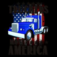 Cool Truckers Move America Semi Truck Distressed Flag Mug