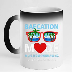 Couples Trip Matching Summer Vacation Baecation Modevibes 11oz Black Color Changing Mug