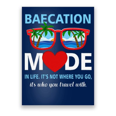 Couples Trip Matching Summer Vacation Baecation Modevibes Poster