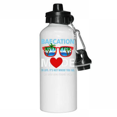 Couples Trip Matching Summer Vacation Baecation Modevibes Aluminum Water Bottle