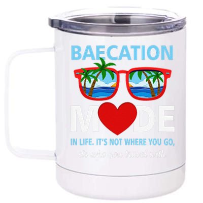 Couples Trip Matching Summer Vacation Baecation Modevibes 12 oz Stainless Steel Tumbler Cup