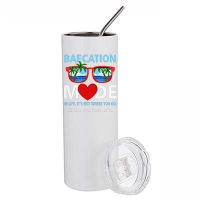 Couples Trip Matching Summer Vacation Baecation Modevibes Stainless Steel Tumbler