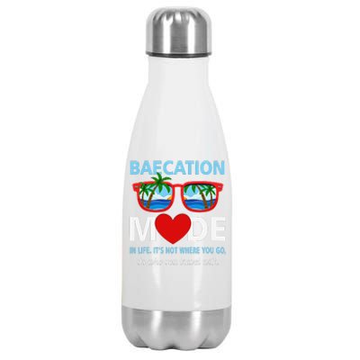 Couples Trip Matching Summer Vacation Baecation Modevibes Stainless Steel Insulated Water Bottle