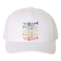 Cool Trumpet Marching Band Musician Jazz Music Yupoong Adult 5-Panel Trucker Hat