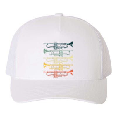 Cool Trumpet Marching Band Musician Jazz Music Yupoong Adult 5-Panel Trucker Hat