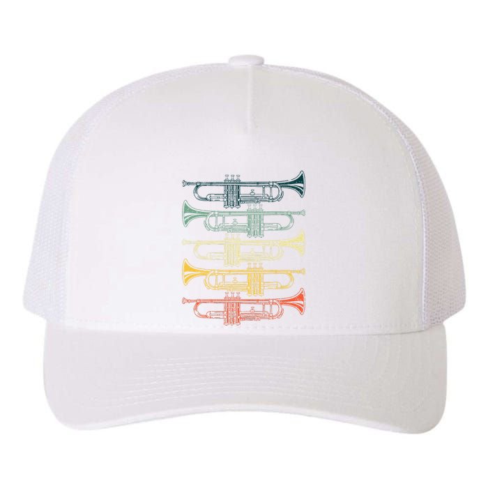 Cool Trumpet Marching Band Musician Jazz Music Yupoong Adult 5-Panel Trucker Hat