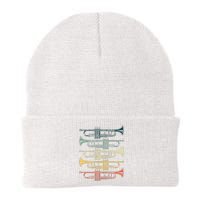 Cool Trumpet Marching Band Musician Jazz Music Knit Cap Winter Beanie