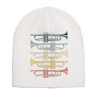 Cool Trumpet Marching Band Musician Jazz Music Short Acrylic Beanie