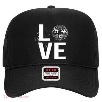 Colorful Triathlon Mom Funny Gift Triathlon Gift High Crown Mesh Back Trucker Hat