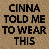 Cinna Told Me To Wear This In Black Cotton Canvas Backpack