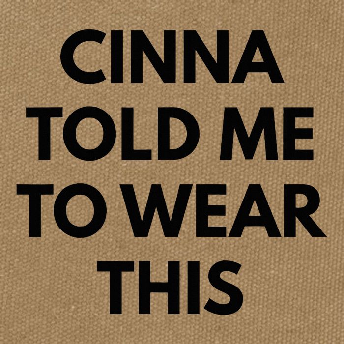 Cinna Told Me To Wear This In Black Cotton Canvas Backpack