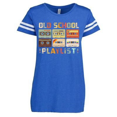 Cassette Tape Music 80s Retro Old School Playlist Enza Ladies Jersey Football T-Shirt