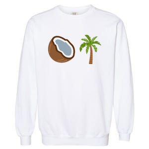 Coconut Tree Meme Patriotic Kamala Statement Usa Democrat Garment-Dyed Sweatshirt