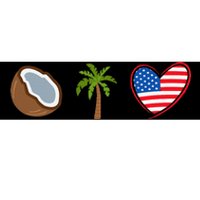 Coconut Tree Meme Patriotic Kamala Statement Usa Democrat Bumper Sticker