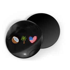 Coconut Tree Meme Patriotic Kamala Statement Usa Democrat Magnet