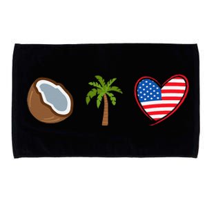 Coconut Tree Meme Patriotic Kamala Statement Usa Democrat Microfiber Hand Towel