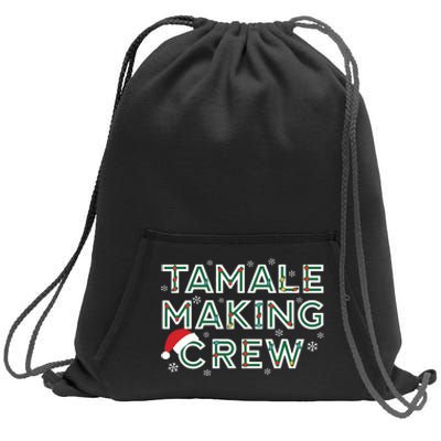 Christmas Tamale Making Crew Mexican Food Family Matching Sweatshirt Cinch Pack Bag