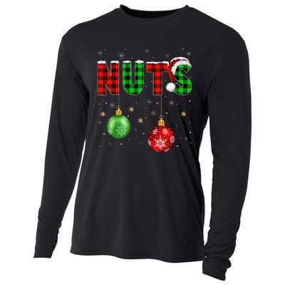 Christmas T Matching Couple Family Chestnuts Cooling Performance Long Sleeve Crew