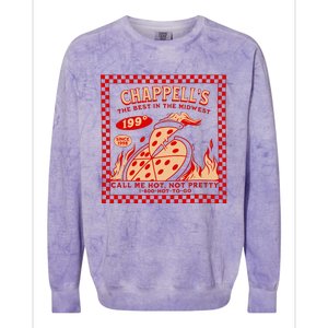 Chappell The Midwest Call Me Hot Retro Pizza Hot To Go Colorblast Crewneck Sweatshirt