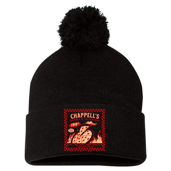 Chappell The Midwest Call Me Hot Retro Pizza Hot To Go Pom Pom 12in Knit Beanie