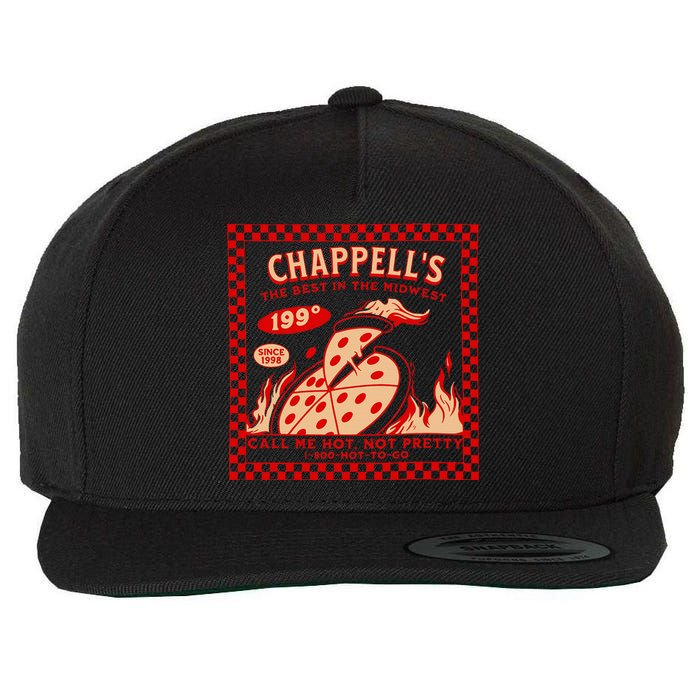 Chappell The Midwest Call Me Hot Retro Pizza Hot To Go Wool Snapback Cap