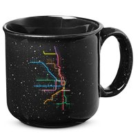 Chicago Trains Map 15oz Campfire Ceramic Mug