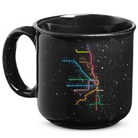 Chicago Trains Map 15oz Campfire Ceramic Mug