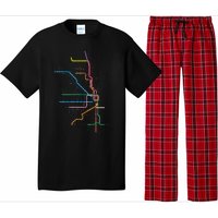 Chicago Trains Map Pajama Set