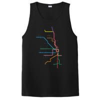 Chicago Trains Map PosiCharge Competitor Tank