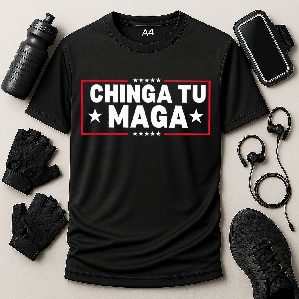 Chinga Tu Maga Election Anti Trump Latino Democrat Kamala Cooling Performance Crew T-Shirt