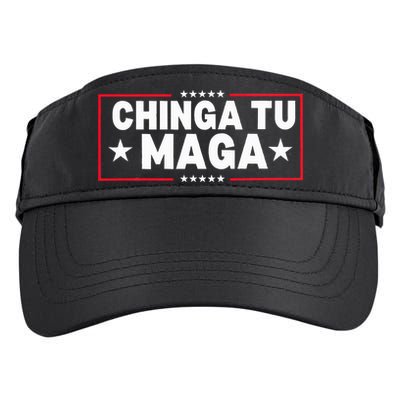 Chinga Tu Maga Election Anti Trump Latino Democrat Kamala Adult Drive Performance Visor