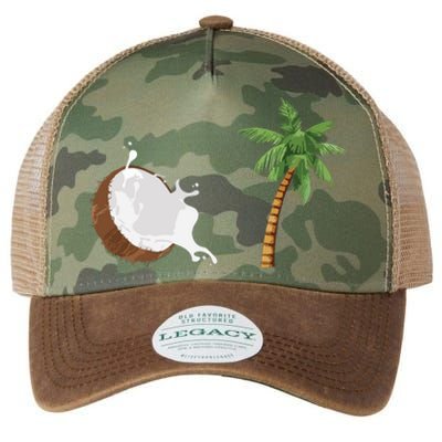 Coconut Tree Meme Patriotic Kamala Statement Usa Democrat Legacy Tie Dye Trucker Hat