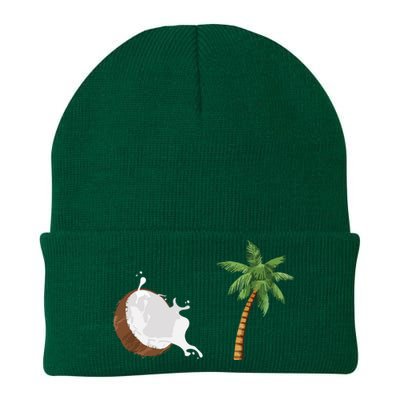 Coconut Tree Meme Patriotic Kamala Statement Usa Democrat Knit Cap Winter Beanie