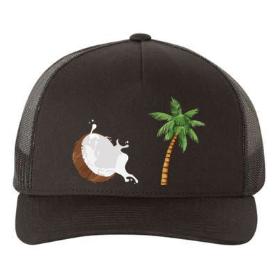 Coconut Tree Meme Patriotic Kamala Statement Usa Democrat Yupoong Adult 5-Panel Trucker Hat