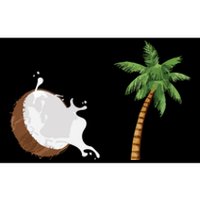 Coconut Tree Meme Patriotic Kamala Statement Usa Democrat Bumper Sticker