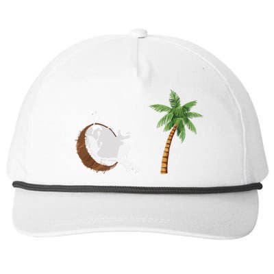 Coconut Tree Meme Patriotic Kamala Statement Usa Democrat Snapback Five-Panel Rope Hat