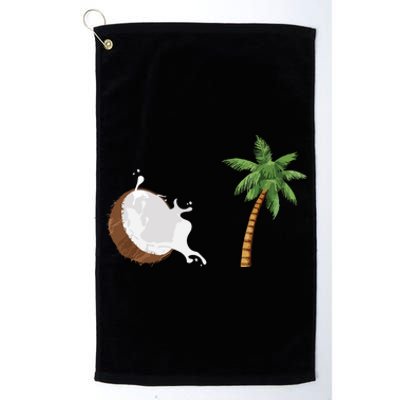 Coconut Tree Meme Patriotic Kamala Statement Usa Democrat Platinum Collection Golf Towel