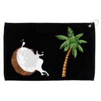 Coconut Tree Meme Patriotic Kamala Statement Usa Democrat Grommeted Golf Towel