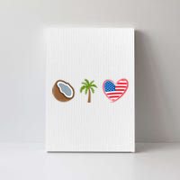 Coconut Tree Meme Patriotic Kamala Statement Usa Democrat Canvas