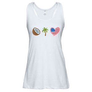 Coconut Tree Meme Patriotic Kamala Statement Usa Democrat Ladies Essential Flowy Tank