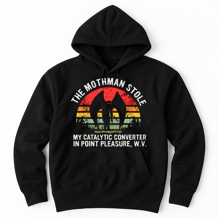 Cryptid The Mothman Stole My Catalytic Converter In Point Hoodie