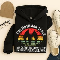 Cryptid The Mothman Stole My Catalytic Converter In Point Hoodie