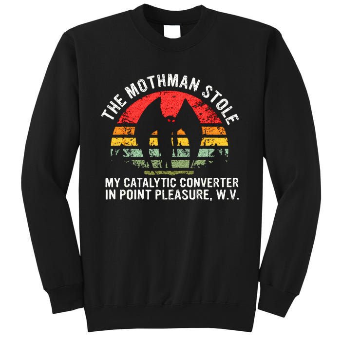 Cryptid The Mothman Stole My Catalytic Converter In Point Sweatshirt