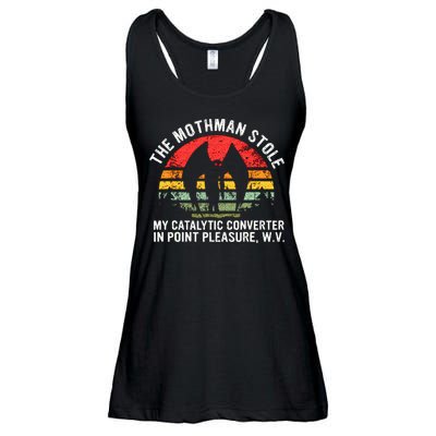 Cryptid The Mothman Stole My Catalytic Converter In Point Ladies Essential Flowy Tank