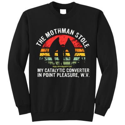Cryptid The Mothman Stole My Catalytic Converter In Point Tall Sweatshirt